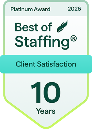 Best of Staffing - Client Satisfaction, 10 Years