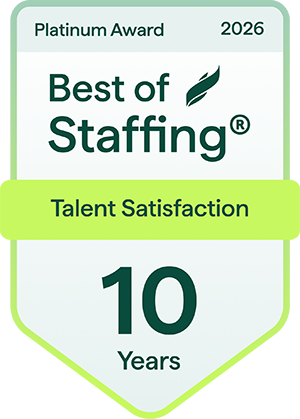 Best of Staffing - Talent Satisfaction, 10 Years